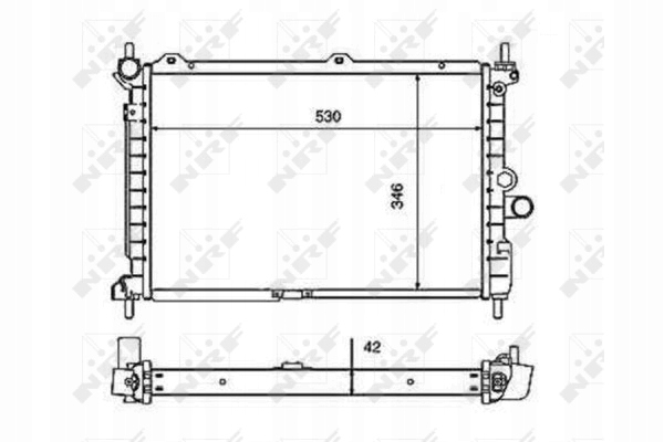 фото №14, Радиатор двигателя honda concerto 89- 1.4 16v / 4