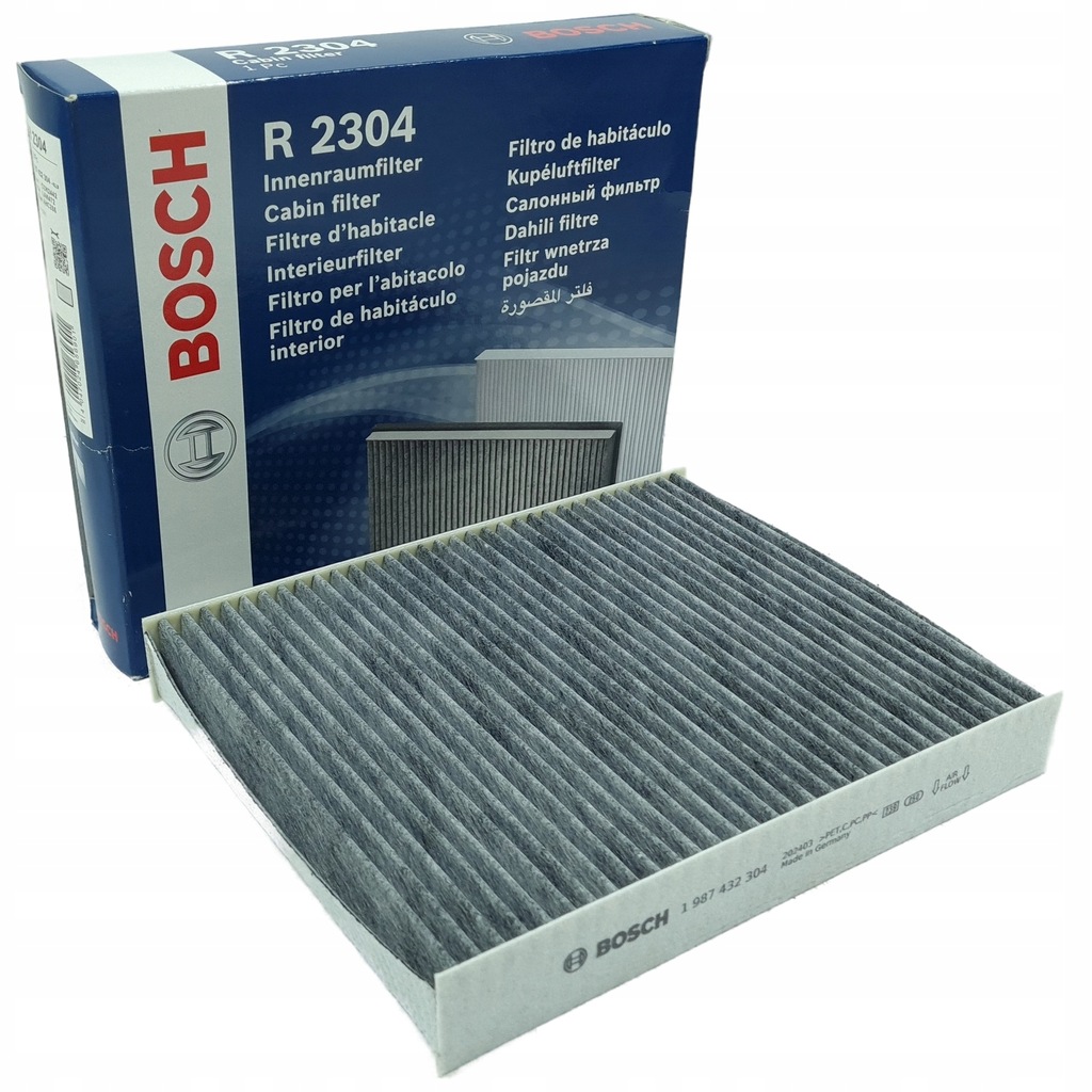 фото №1, Угольный фильтр салонный bosch r2304 astra j insignia a zafira c
