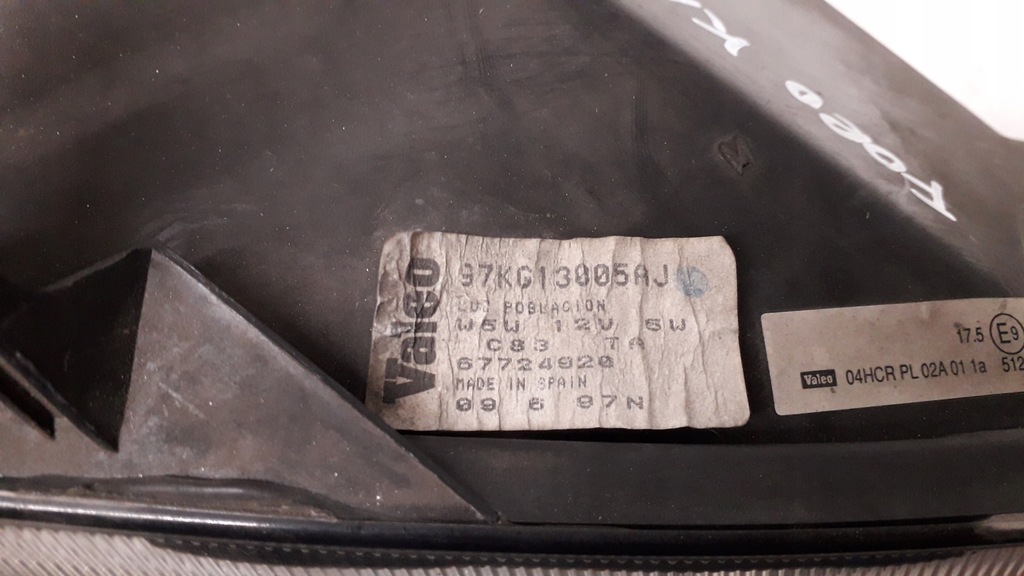 фото №13, Ford ka 96- лампа правая передняя - cała