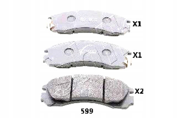 фото №1, Ashika тормозные колодки тормозные mitsubishi eclipse i 2.0