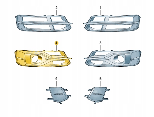 фото №1, Решітка бампера права перед audi a6 allroad polift