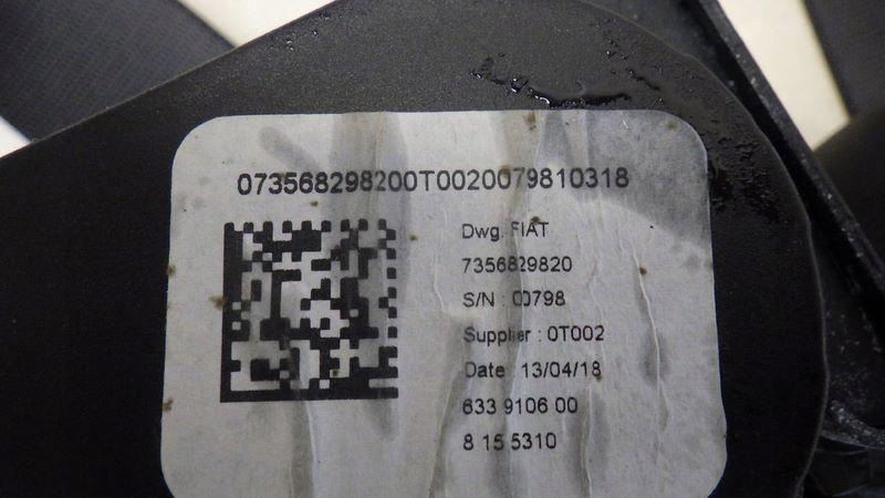Ремень безопасности левая задний fiat tipo hb 7356829820 с Разборки