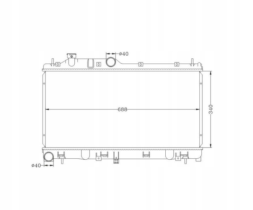 фото №1, Радіатор subaru forester 14- 45111sg000 nowa