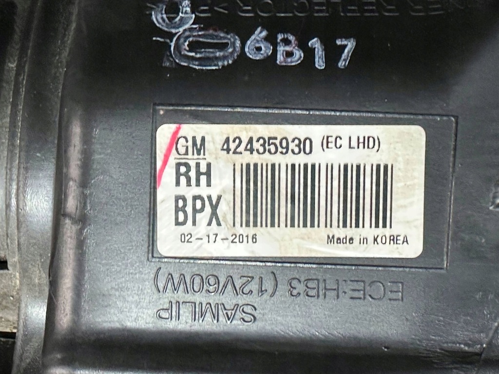 фото №9, Opel mokka a 12-16 лампа правая перед передняя 42435930