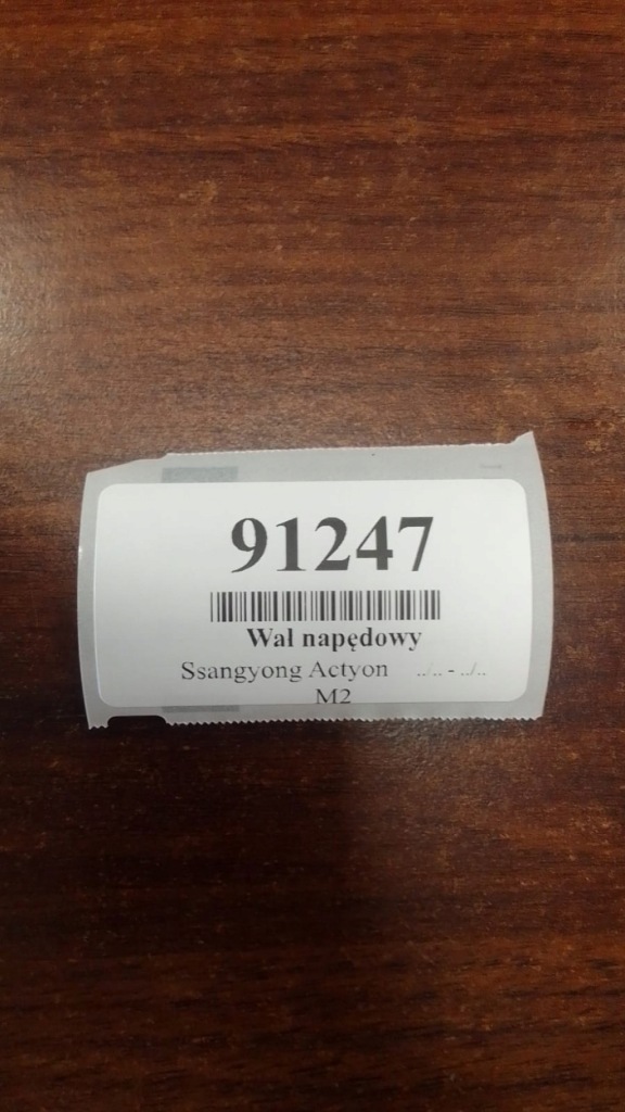 Ssangyong actyon 2.3 wał приводной задний  3320031400 Киев