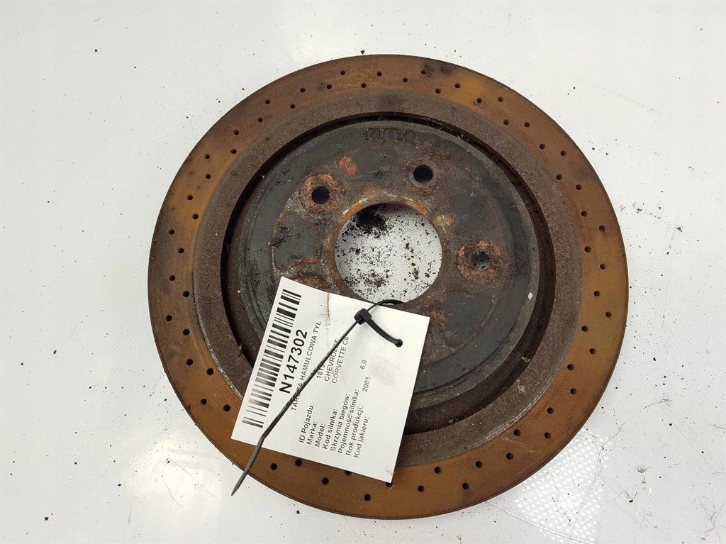 фото №1, Диск гальмівна задня chevrolet corvette c6