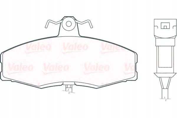 фото №1, Valeo 598217 набор тормозных колодок тормозных, тормоза дисковые