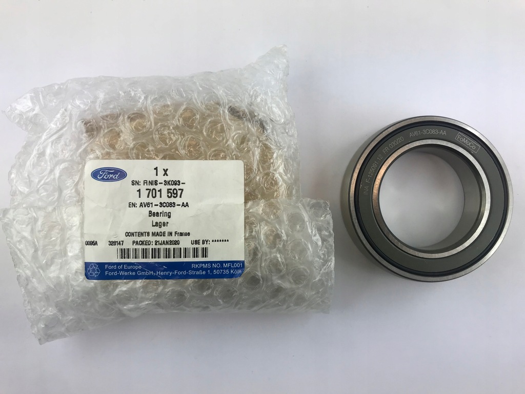 фото №1, Підшипник підпори піввісь ford оригінальний номер 1701597