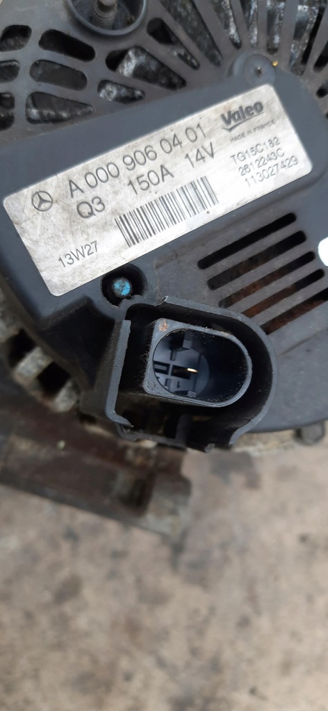 фото №7, Генератор 2.2cdi mercedes w212 a0009060401