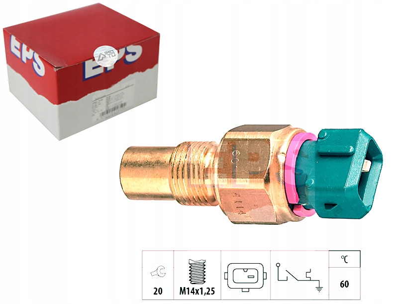 фото №1, Eps 1.840.114 выключатель температурный, индикатор жидкость охлаждающий