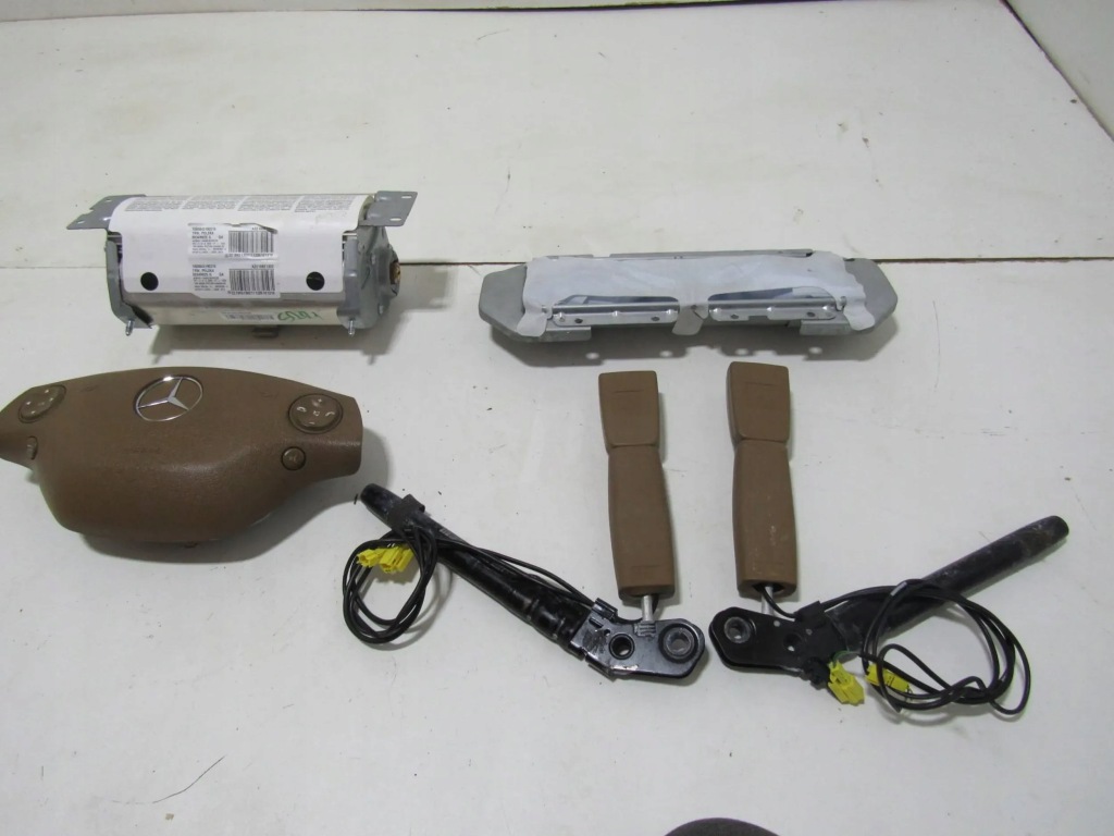 фото №10, Mercedes s w221 221 панель приладів приладова панель  pulpit подушка безпеки натягувач коричневий