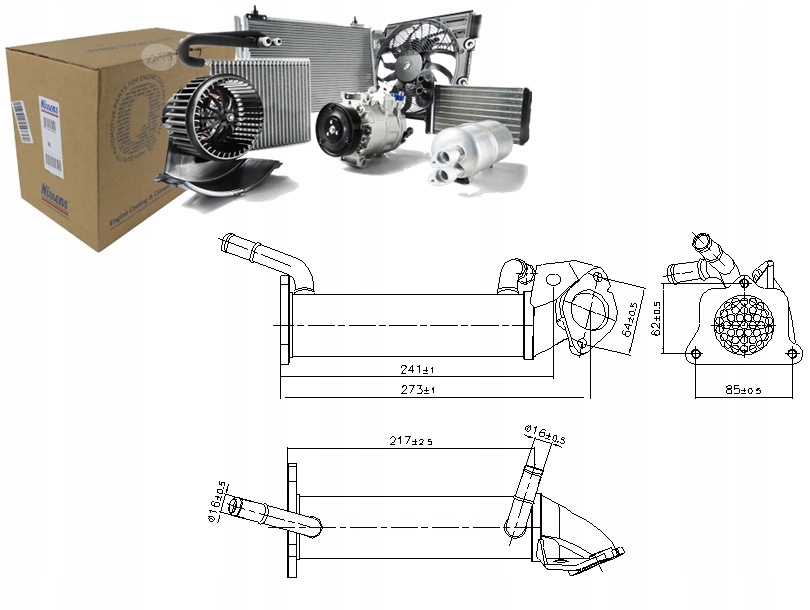 фото №1, Радиатор выхлопных газов citroen jumper ford tourneo custom v362 transit