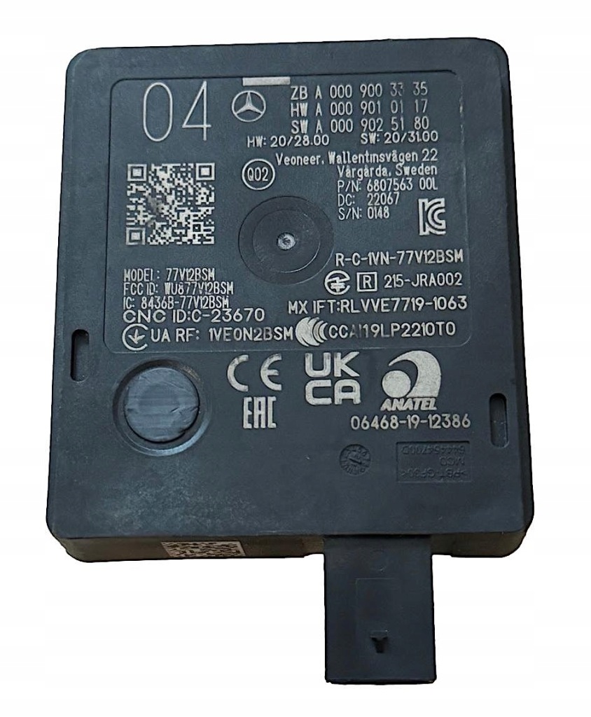 фото №1, Mercedes w206 w223 w297 радар модуль distronic приближения a0009003335