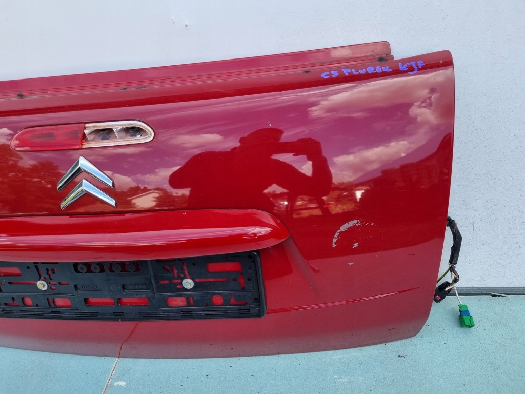 фото №4, Citroen c3 pluriel кришка багажника задня kjf czerwona