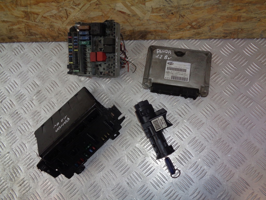 фото №1, Бортовой компьютер набор запуск fiat panda ii 2 1.2 8v 03-12