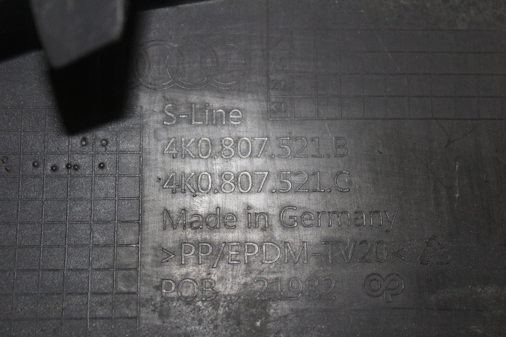 фото №6, Дифузор бампер задня audi a6 c8 s-line bdb повний 4k0807521b