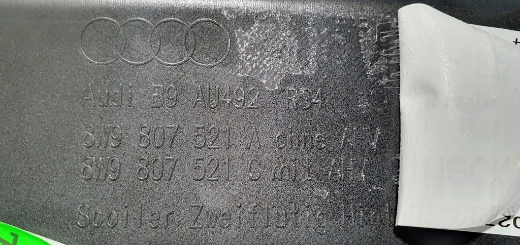 фото №11, Audi rs4 b9 спойлер дифузор задня новий оригінальний оригінальний номер 8w9807521a