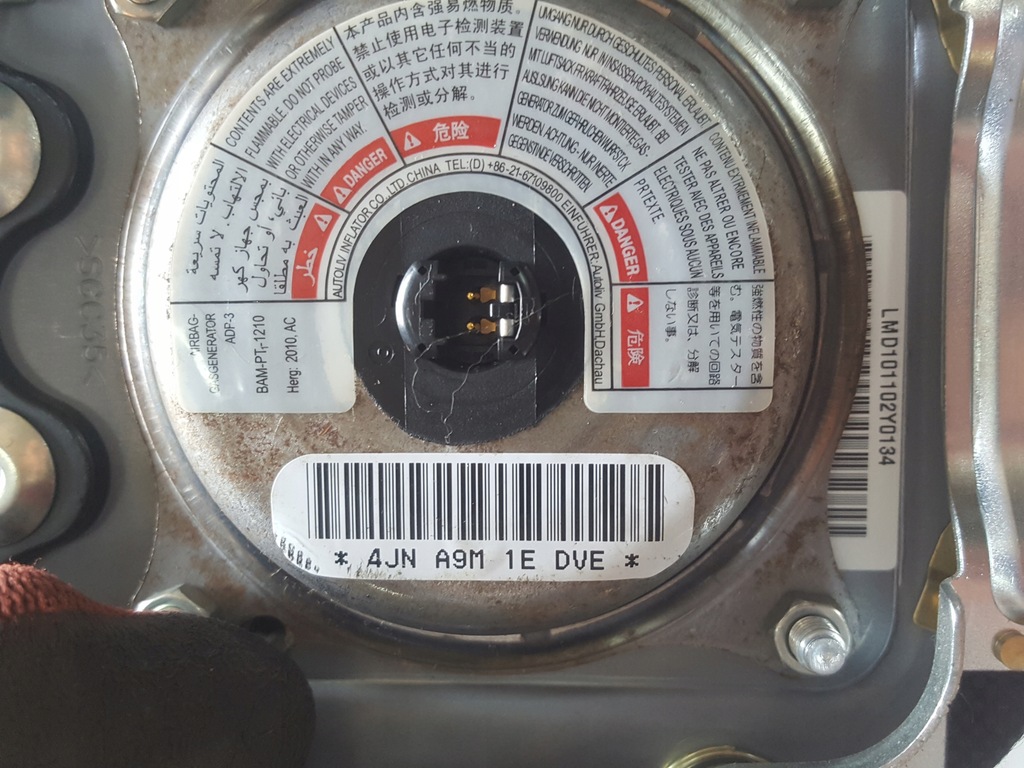 фото №6, Hyundai ix35 10-15r подушка подушка безпеки водія