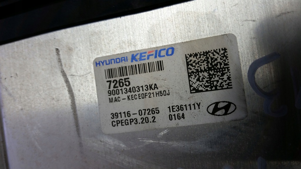 фото №8, Hyundai i10 iii 1.0 19- бортовой компьютер 39116-07267