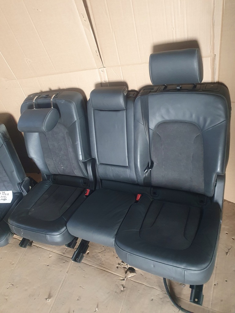 фото №6, Audi q7 4l сидіння заднє сидіння i ряд ii ряд алькантара заднє сидіння сидіння