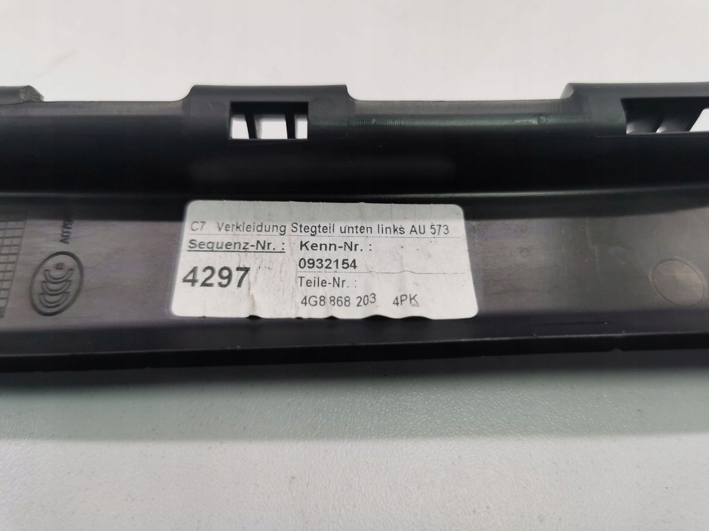 фото №7, Audi a7 s7 4g 2014 ліва сторона захист стійка скло передньої / a