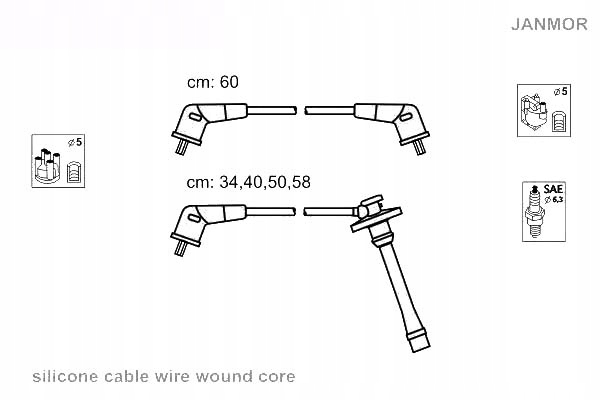 фото №2, Janmor дроти запалювання kpl. toyota