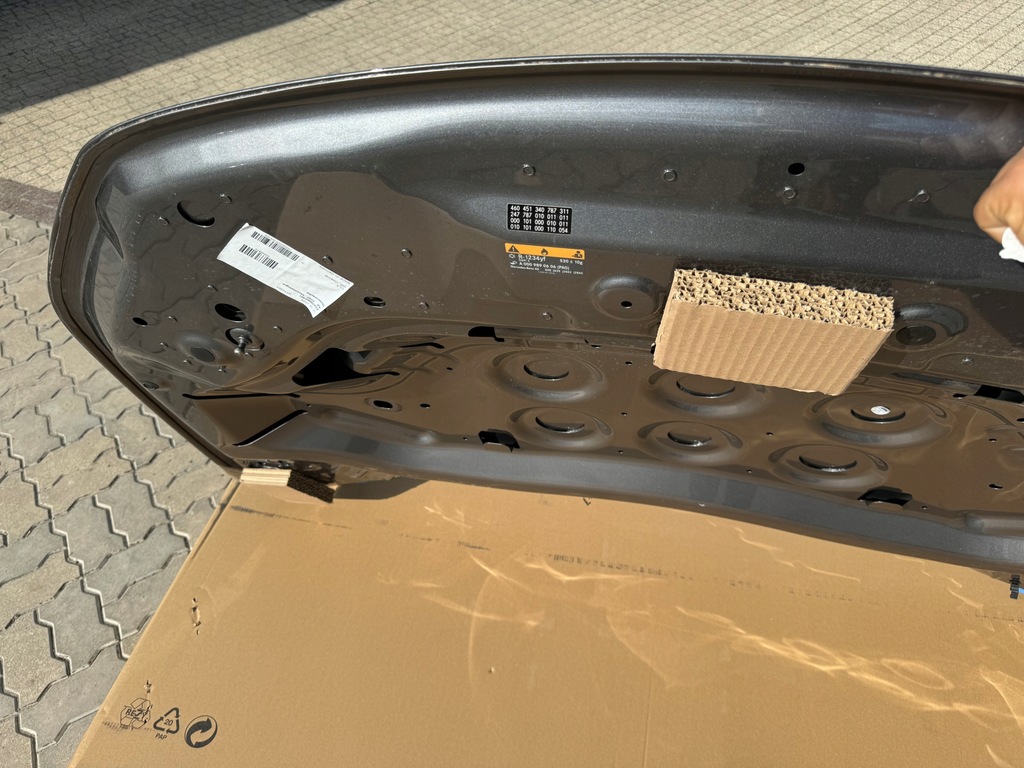 фото №10, Mercedes gla 247 h247 eqa капот двигателя перед цвет 787 лак moutaingrau