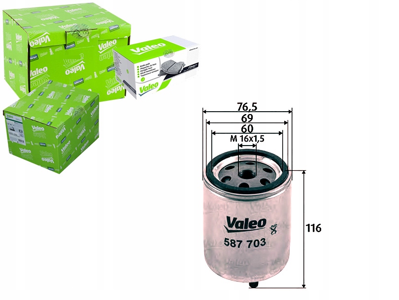 фото №1, Valeo фильтр топлива mitsubishi carisma 1.9 td da4a