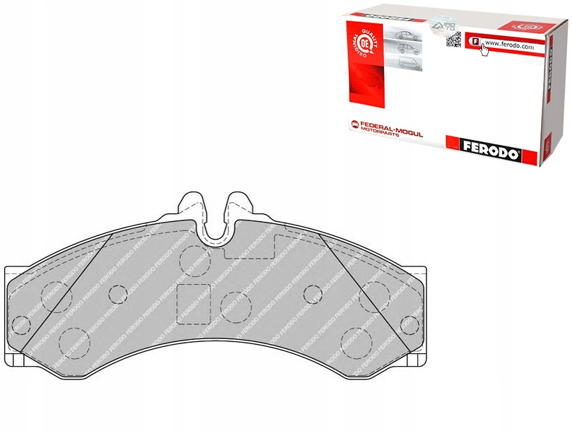 Купити Набір - комплект гальмівних колодок гальмівних [ferodo]