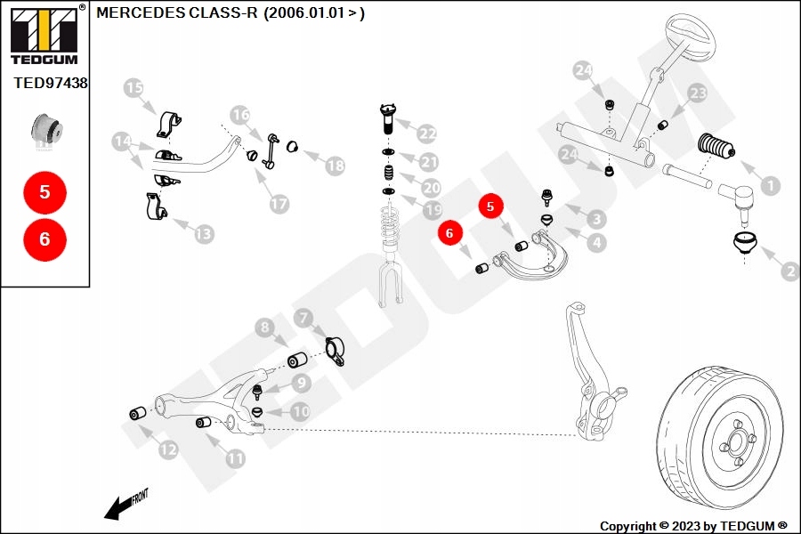 фото №15, Сайлентблок рычага перед перед/зад mercedes gl x164 , gl x166 , gle