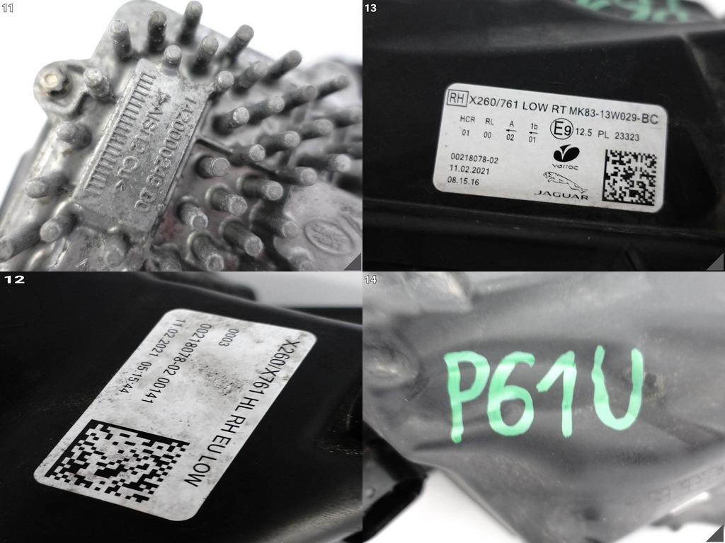 фото №12, Jaguar xf ii x260 f-pace x761 lift 20- лампа low full led правая перед eu