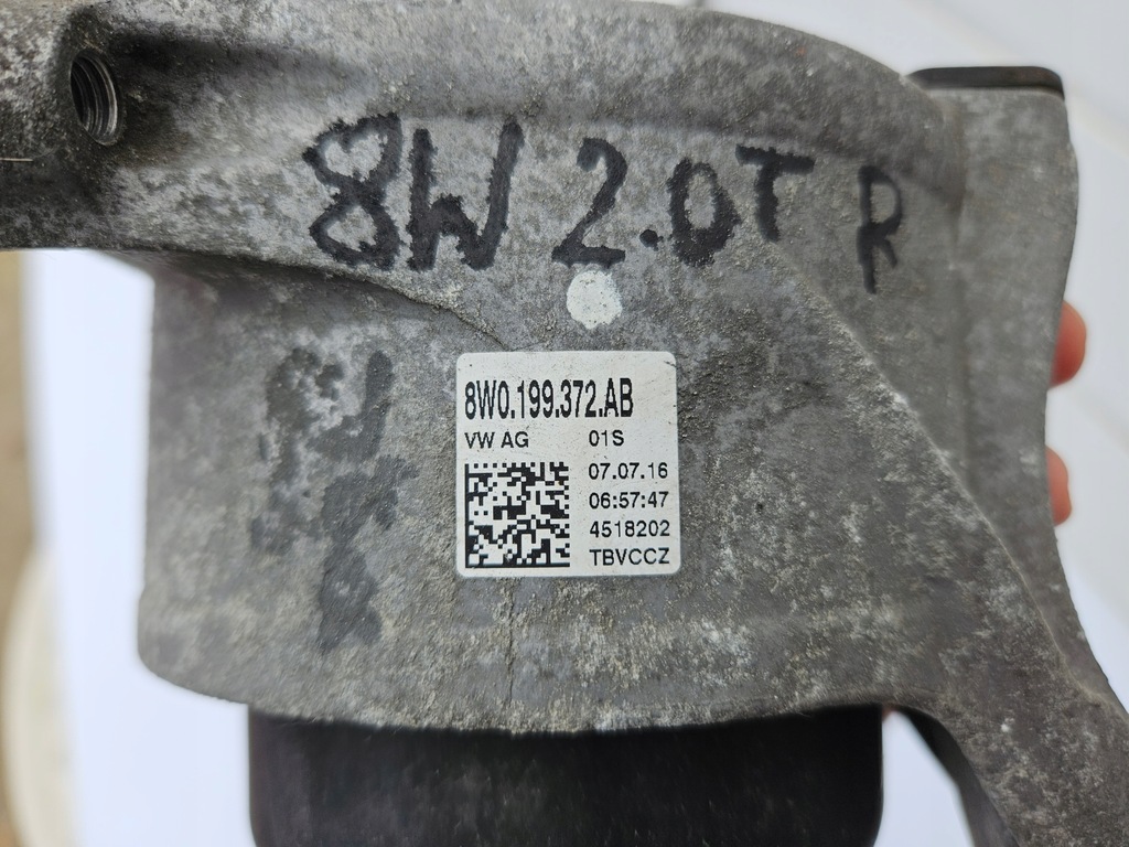 фото №9, Подушка двигателя левая audi a4 b9 a5 8w 2.0t 2.0tfsi 8w0199371bd