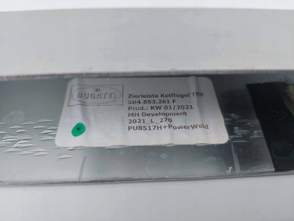 фото №7, Bugatti chiron молдинг бампера перед передня ліва накладка