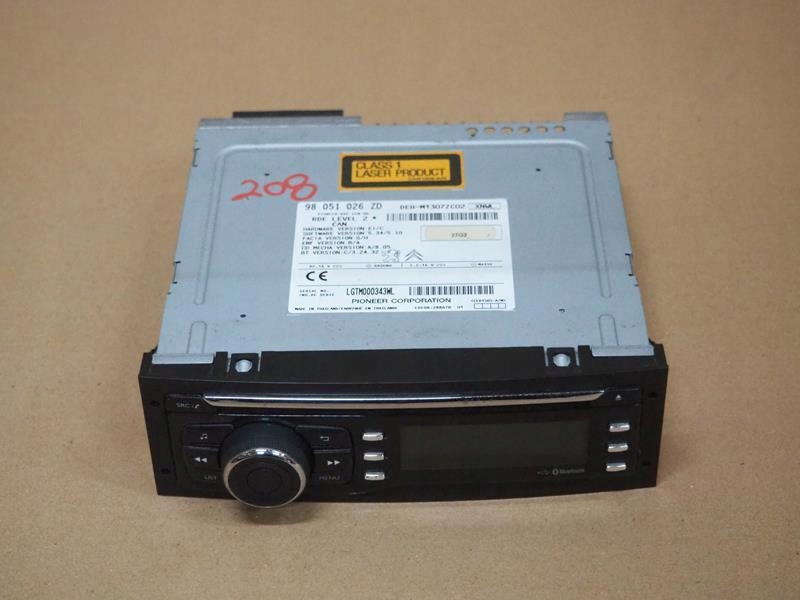фото №1, Радио cd radiootdwarzacz bluetooth usb peugeot 208 98051026zd