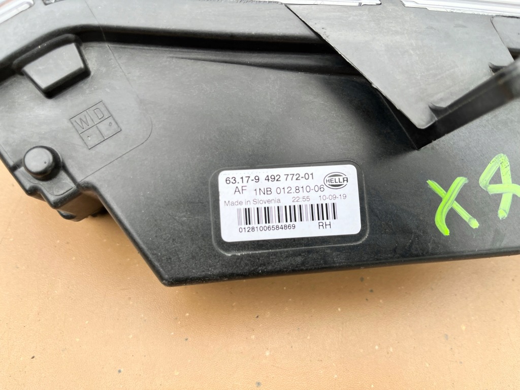 Bmw x3 3 3 g01 17r- противотуманная фара led drl правый передний 1nb01281006 Киев