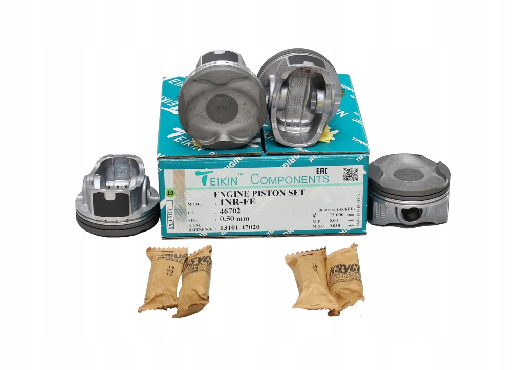 фото №1, 46702std teikin 1nr-fe 13101-47020 toyota поршни комплект поршневые