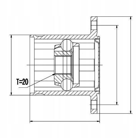 фото №2, Шарнир wewnęrzny lexus rx400h 05- rx350/400 08-