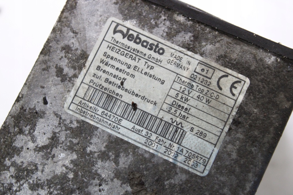 фото №4, Корпус компрессор webasto thermo top дизель 5kw