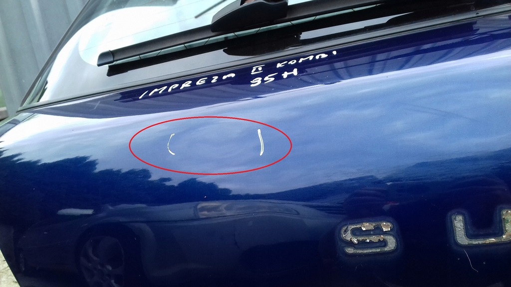 фото №5, Крышка багажника задняя задняя subaru impreza ii kombi 00- 95h