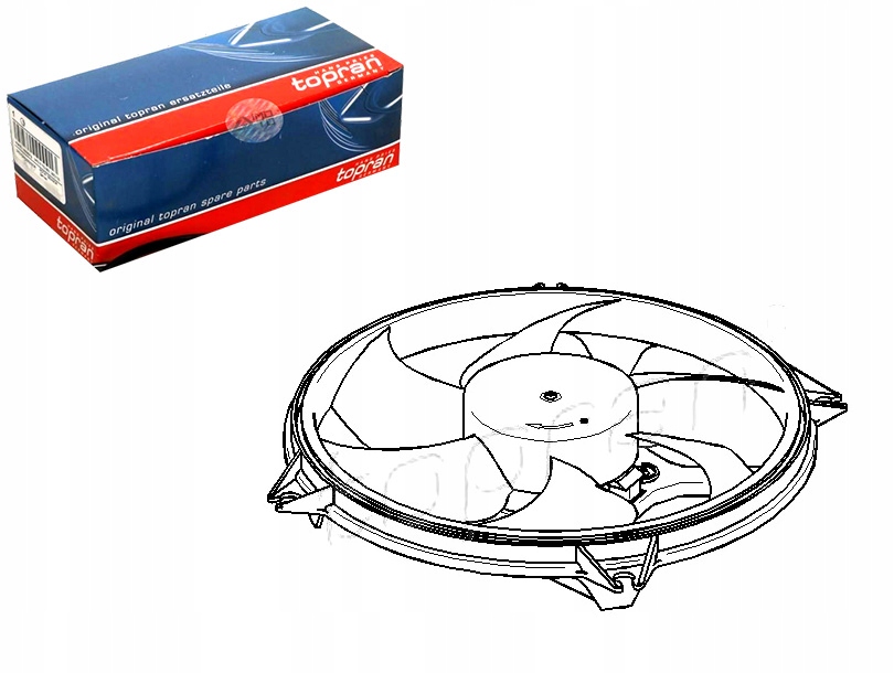 Купить Topran вентилятор радиатора 1253c8 330074 330170