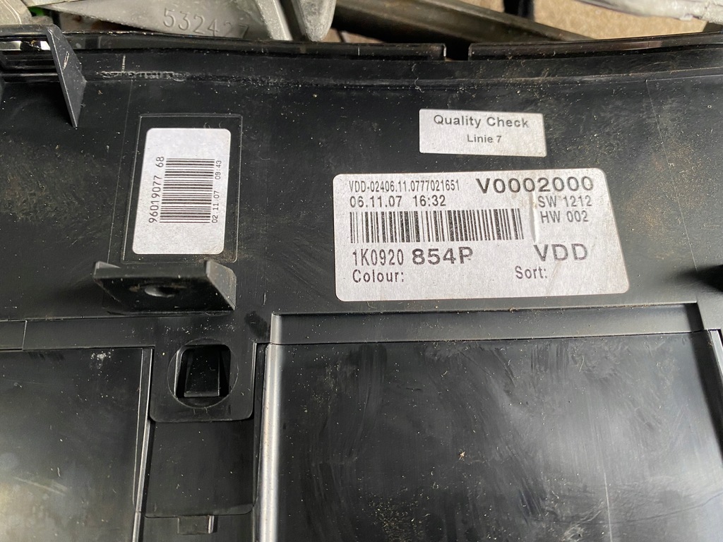 фото №7, Vw golf v 5 набор стартовый 1.4 tsi бортовой компьютер счетчик замок зажигания do запуск