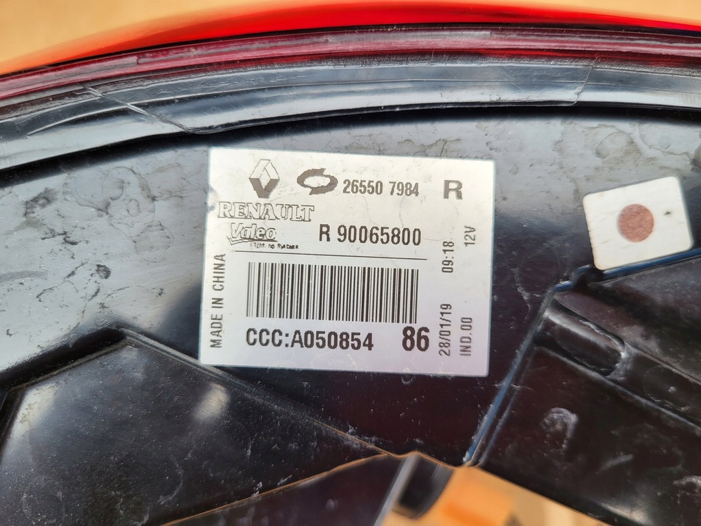 фото №13, Renault koleos ii lift лампа левый левая задняя led w крыло europa