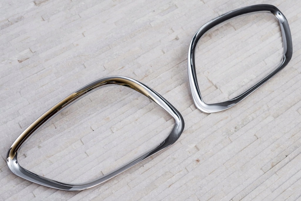 фото №7, Mercedes glc x253 2017+ декоративные накладки противотуманных фар хром