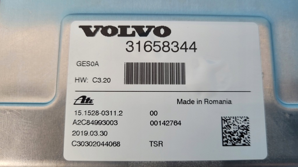 фото №12, Volvo xc90 ii 19r модуль блок управления подвеска пневматический 31658344