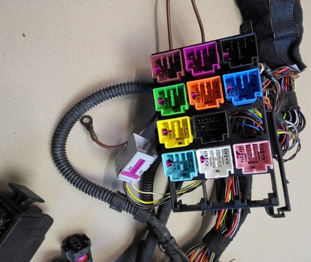 фото №12, Жгут электропроводка кабели реле 503 vw multivan t5 lift 2.0 bi tdi оригинальный номер eu