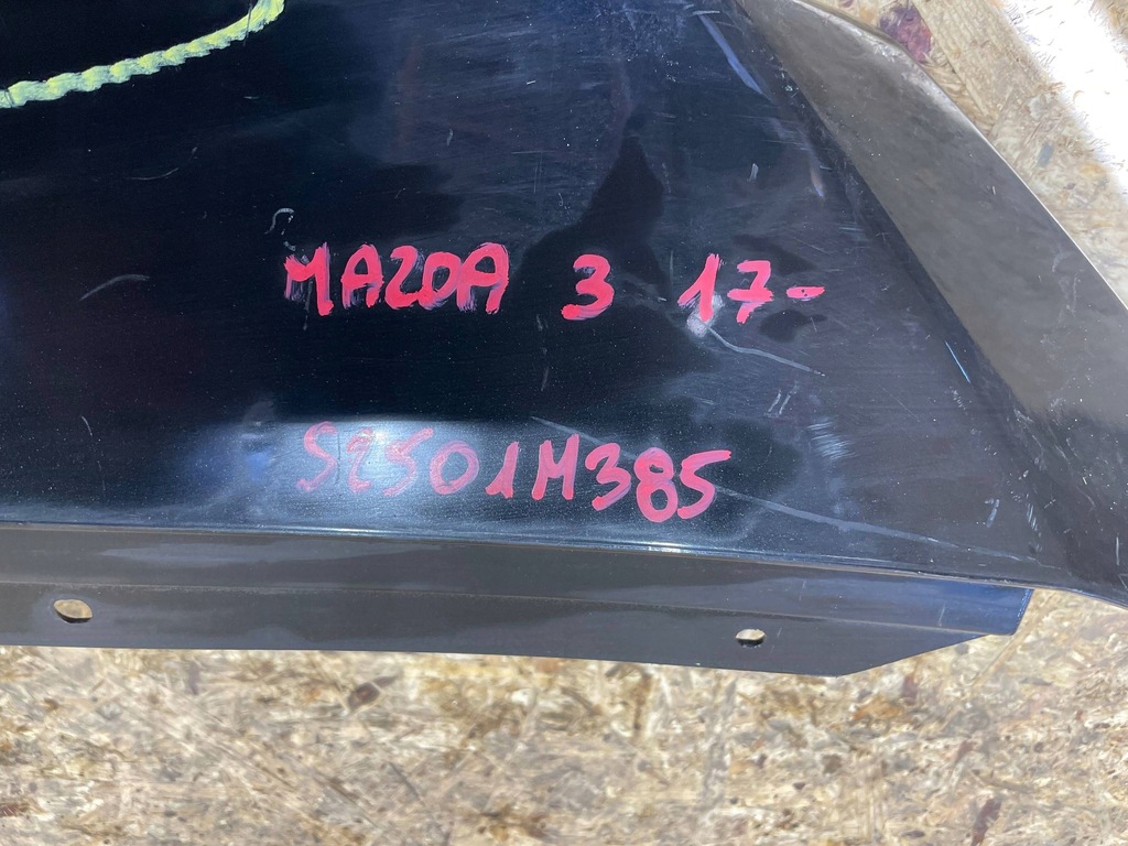 фото №13, Mazda 3 bm iii lift 16-18 молдинг козирок носик решітка бампера перед