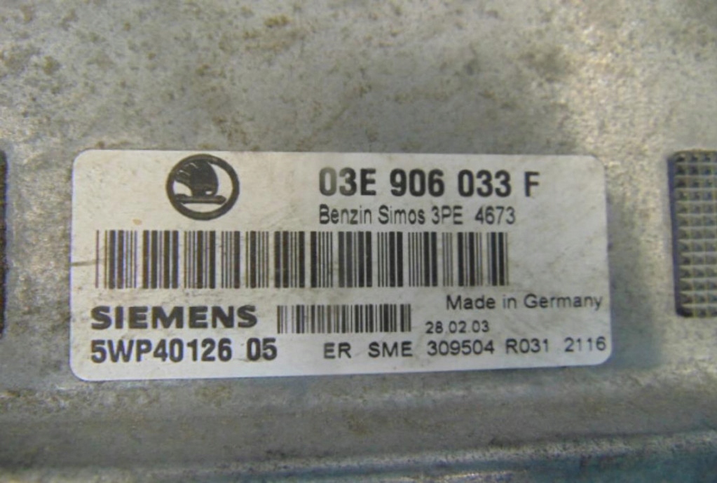 фото №8, Skoda fabia i 1.2b бортовой компьютер двигателя 03e906033f