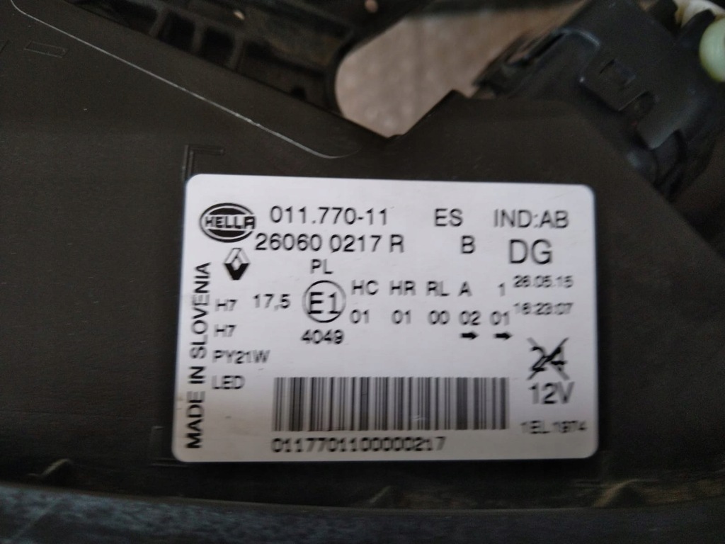 фото №7, Renault kadjar лампа лінза led ліва 15-