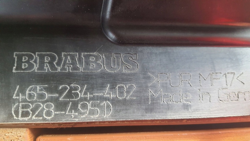 фото №8, Mercedes-benz g w465 brabus спойлер молдинг нижня бампера заднього 465234402