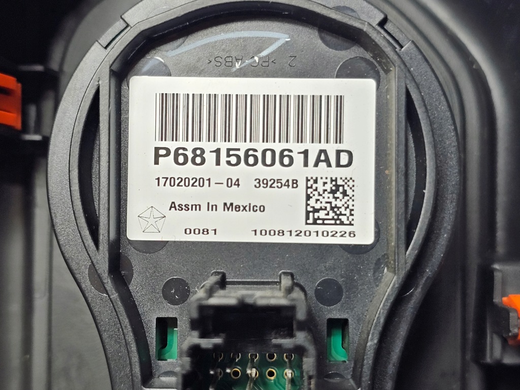 фото №12, Dodge ram v 19- панель переключатель света 68156061ad 6bk75trmab usa